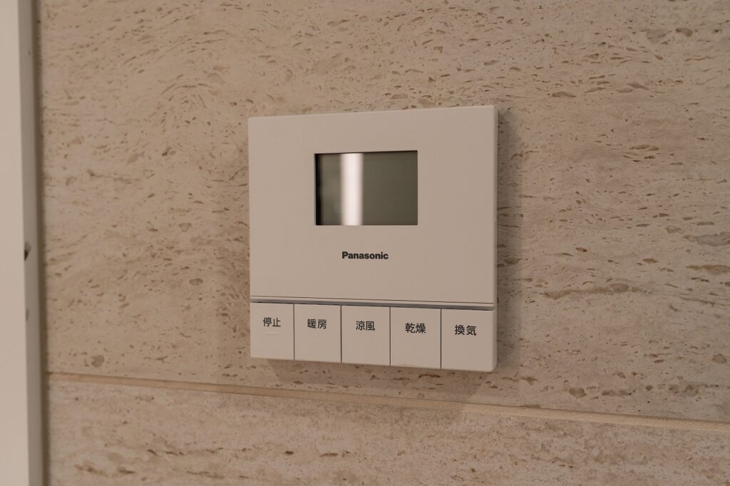 浴室乾燥機の操作パネルの画像